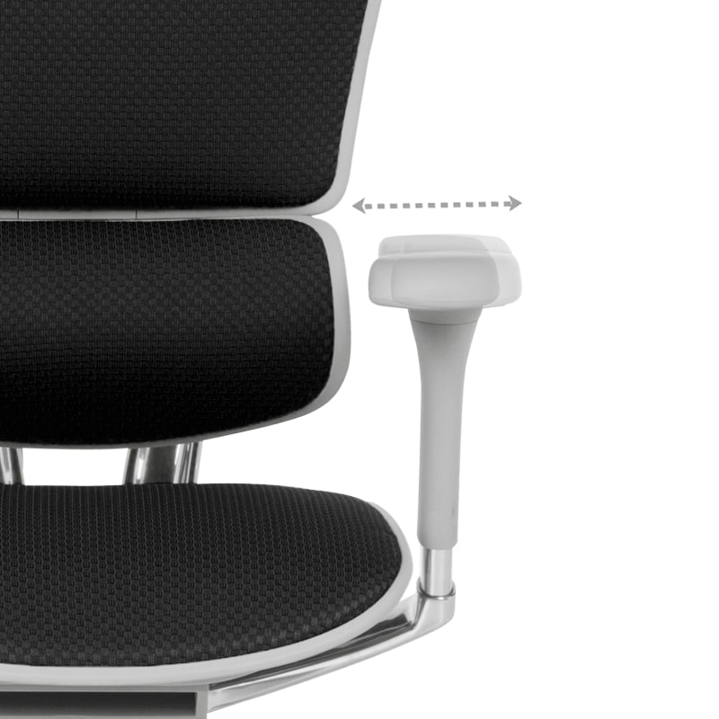 Ергономичен офис стол Ergohuman Elite 2 дамаска черен-сива рамка